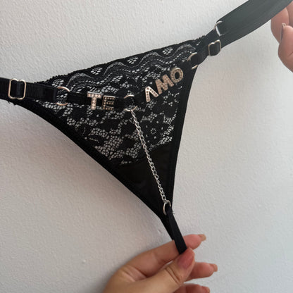 Panty con frase Te AMO